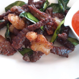 เนื้อทอดสนุนไพร