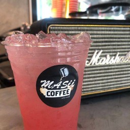 ชากุหลาบเลมอนโซดา เย็น 16oz