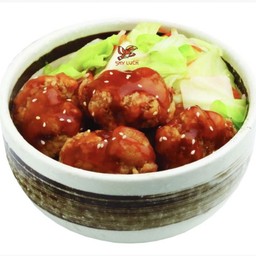 [สกายลักค์] ข้าวหน้าไก่กรอบซอสนัมบัง