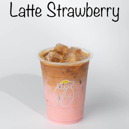 ลาเต้นมสตอเบอรี่