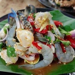 เกาเหลาปูม้า+กุ้งสด