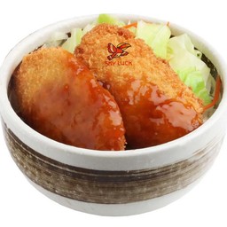 ข้าวหน้าปลาอะเมซิ่งซอสเทอริยากิ (ร้านสกายลักค์)