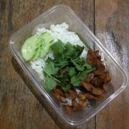 ข้าวหมูทอดน้ำปลา 59 บาท