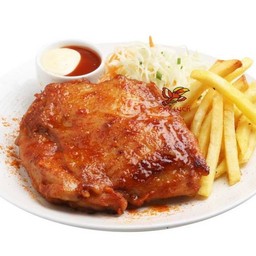 สเต็กหมูบาร์บีคิว (สกายลักค์)