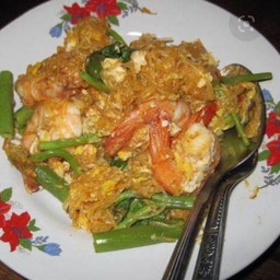 สุกี้แห้งกุ้ง
