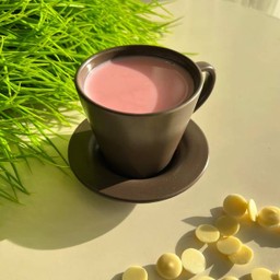 นมสดชมพูร้อน