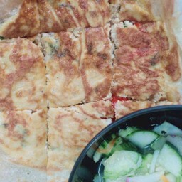 โรตีกระเพราเไก่