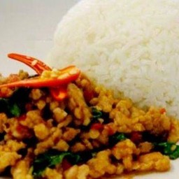 ข้าวกระเพราหมูสับ