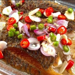 กระเพรา ข้าวปลาแกะ ป้าน้อย