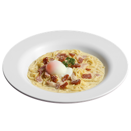 Bacon Spaghetti Carbonara with Onsen Egg