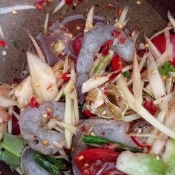 ตำกุ้งสด