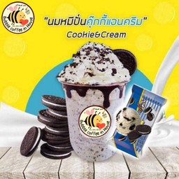 นมหมีปั่นคุ๊กกี้แอนด์ครีม