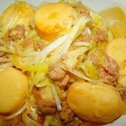 ผัดกุยช่ายขาวน้ำมันหอย