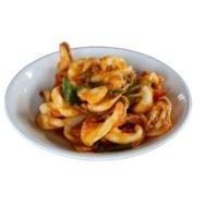 ผัดไข่เค็มหมึก
