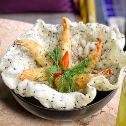 กุ้งชุบงาทอด