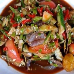 ตำแตงกุ้งสด