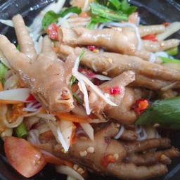 ตำยกร้านรวมขาไก่เครื่องแน่นๆน้ำปลาร้านัวๆ