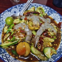 ตำเเตงกุ้งสด