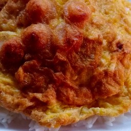 ไข่เจียวใส้กรอกไข่2ฟอง