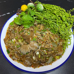 ซุปมะเขือใส่เห็ดบด