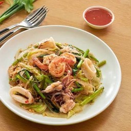 สุกี้แห้ง หมู ไก่