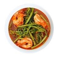 แกงส้มกระเฉดกุ้ง