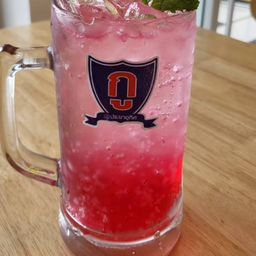 แดงมะนาวโซดาเล็ก Red syrup Lime soda (S)