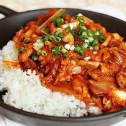 stir fried tuna kimchi rice