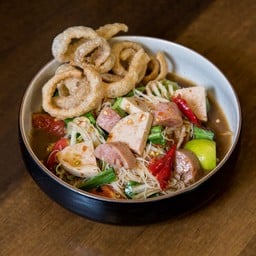 ตำซั่วหมี่สามหมู Tum Suo Mee Sam Moo