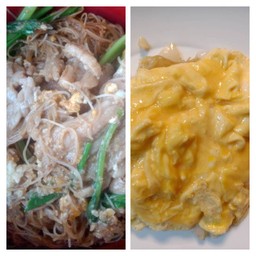 ผัดซีอิ๊วเส้นหมี่เพิ่มไข่ข้น