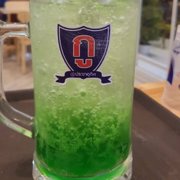 เขียวมะนาวโซดาเล็ก Green syrup lime soda(S)