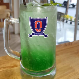 เขียวมะนาวโซดาใหญ่ Green syrup lime soda(L)