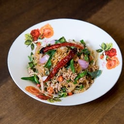 ลาบเป็ดวุ้นเส้นเด้อ Larb Ped Woon Sen