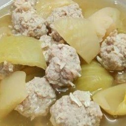 ต้มจืดผักกาดกระป๋องหมูสับ