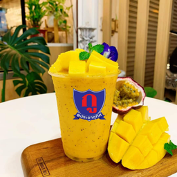 มะม่วง+เสาวรส สมูทตี้ Mango+ passion fruit smoothie