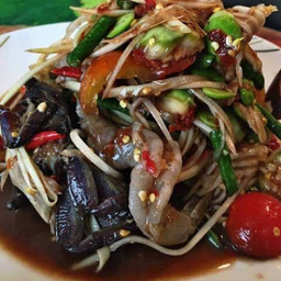 ตำปูปลาร้ากุ้งสด