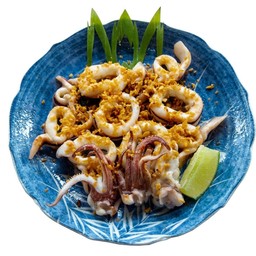 ปลาหมึกผัดกระเทียม