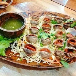 หอยแครงลวก