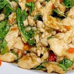 ผัดกะเพราไก่(กับข้าว)
