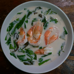 ผักเหมียงต้มกะทิกุ้ง