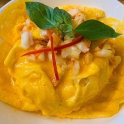 ข้าวราดไข่ข้นกุ้ง