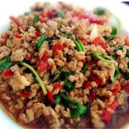 กะเพราโครตแซ่บพริกแห้ง&เครื่องดื่ม(หมู่บ้านปานะนนท์51/70)ตึกตรงข้ามเจริญสิน พานทอง