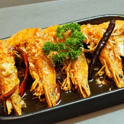 กุ้งทอดซอสมะขาม