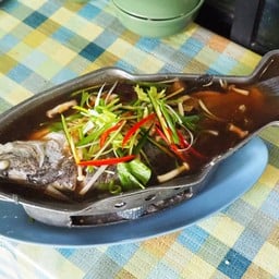 ปลากระพงนึ่งซีอิ๊ว