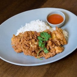 ข้าวไข่เจียวฟูกุ้งสับ Kao Kai Jaew Goong