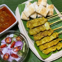 หมูสะเต๊ะพ่อกะลูก@ตลาดกรมชล