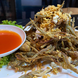 ปลารากกล้วยทอดกระเทียม