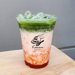 มัทฉะสตอเบอร์รี่ลาเต้ เย็น