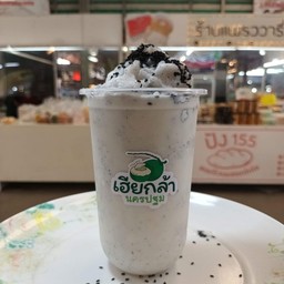 มะพร้าวปั่นงาดำนมสด