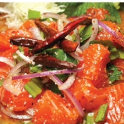 ลาบแซลมอนสด